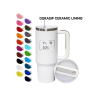 Hot Sale 30 oz Tumbler with Handle and Straw Insulated Water Bottle with Straw Tumbler With Durasip Ceramic Lining