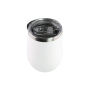 YEDI Custom logo 12 oz Double Walled Egg Shaped Mug Stainless Steel Personalized Stemless Wine Tumbler with Sliding Lid