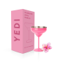 YEDI Unique Stainless Steel Wine Glass with Travel Wine Glass Lid Customizable Martini Tumbler Mug for Party