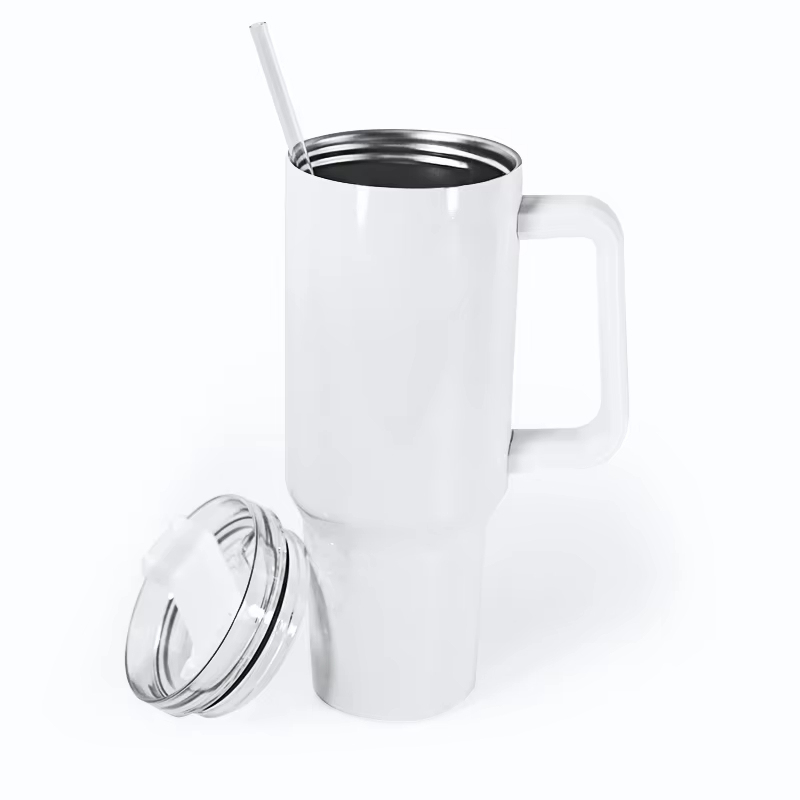YEDI USA Gobelet isotherme en acier inoxydable de 40 g, tasse à café de 40 g avec poignée et couvercle personnalisables