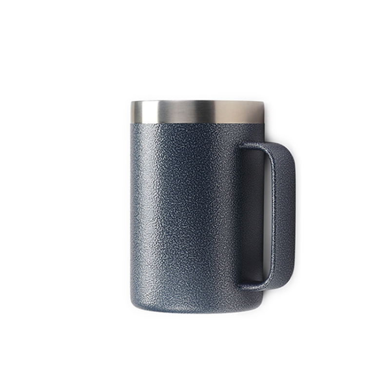 Gobelet YEDI 24 oz en acier inoxydable 18/8 sans BPA avec logo personnalisable, poignée durable, surface peinte au marteau