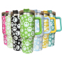 YEDI 40oz Adventure Insulated Stainless Steel Tumbler with Handle and Lid Reusable Beer Mug Cup