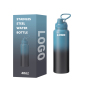 Bouteille d'eau à double paroi en acier inoxydable 40 avec logo personnalisé, 304 g, 100 % étanche, isolée sous vide, pour voyage et sport