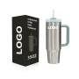 YEDI 35oz H2.5 Tumbler 18/8 Stainless Steel Caral Insulated Travel Mug with Handle and Straw for Car Camping Hiking Dairy Use