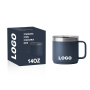 Custom logo Printed 10oz 14oz Travel Water Coffee Stackable Mug Thermal Insulated Camp Tumbler Metal Stainless Steel Coffee Cup