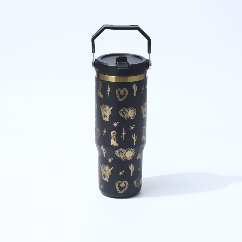 YEDI Laser Engraved Stainless Steel Tumbler Portable Steel Mug