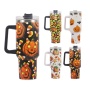 YEDI Halloween Decoration 40oz Mug Outdoor Coffee Cup Tumbler Stainless Steel Mug Halloween 40oz Tumblers With Handle