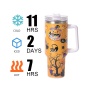 YEDI Halloween Decoration 40oz Mug Outdoor Coffee Cup Tumbler Stainless Steel Mug Halloween 40oz Tumblers With Handle