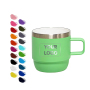 High Quality Cute Seafoam Stackable Thermal Tumbler Stainless Steel Espresso Coffee Mug With Durasip Ceramic Lining