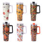 YEDI 40oz H1.0 Tumbler Colors Double Wall Vacuum Tumbler with Handle and Lid Reusable Stainless Steel Travel Mugs