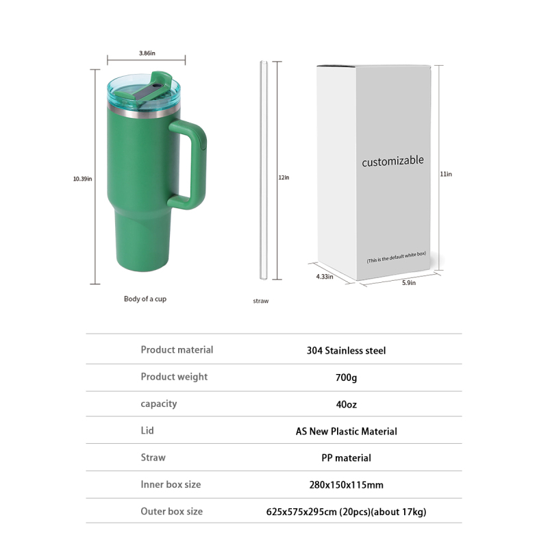 YEDI 40oz H1.0 Tumbler Colors Double Wall Vacuum Tumbler with Handle and Lid Reusable Stainless Steel Travel Mugs