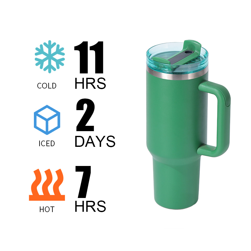 YEDI 40oz H1.0 Tumbler Colors Double Wall Vacuum Tumbler with Handle and Lid Reusable Stainless Steel Travel Mugs