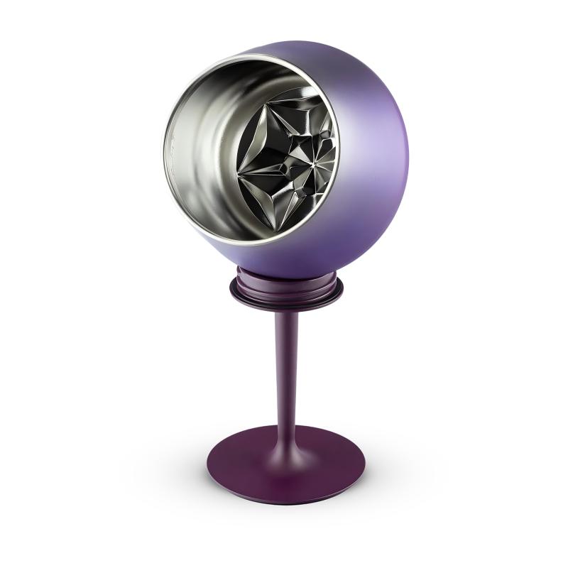 Double Wall 414ml Goblet Wine Glass 304 Stainless Steel Wine Glass Vacuum Insulation Unbreakable With Detachable Rod