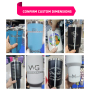 YEDI Custom Logo Gifts Stainless Steel Vacuum Insulated Metal Cup Travel Mug Coffee Teal Mugs 20oz 30oz 40oz Tumbler With Handle