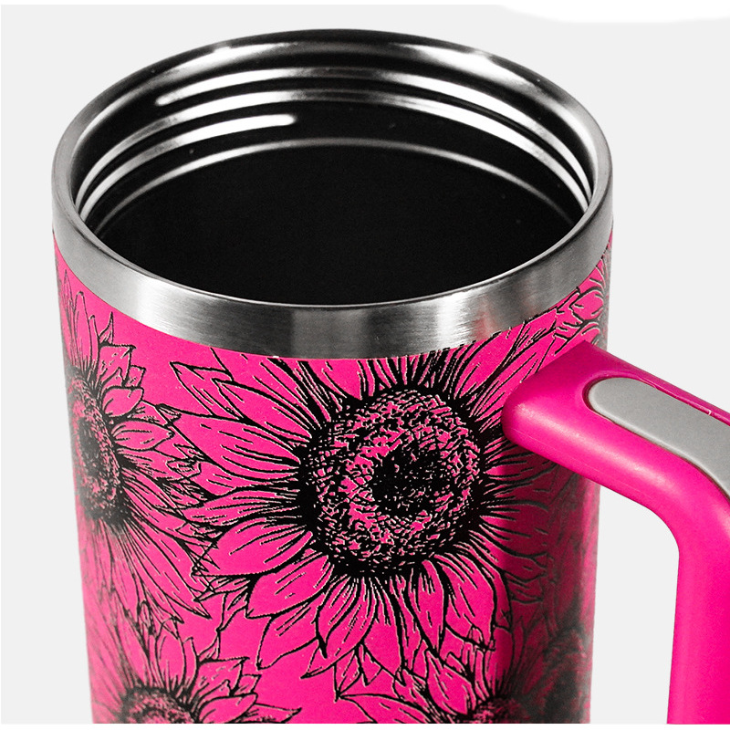 YEDI 40 oz Food-grade Insulated Coffee Tumbler With Lid Stainless Steel Double Wall Coffee Mug