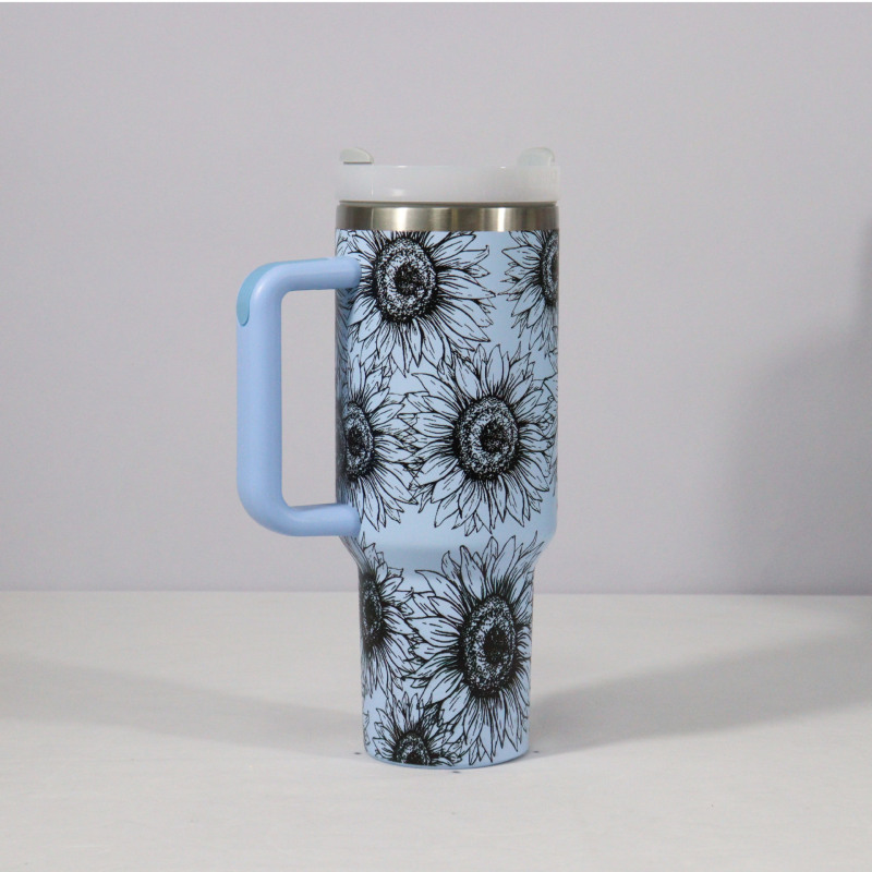 YEDI 40 oz Food-grade Insulated Coffee Tumbler With Lid Stainless Steel Double Wall Coffee Mug