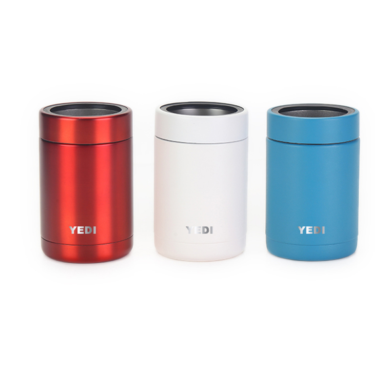 YEDI 12oz Double Wall Stainless Steel Vacuum Insulated Can Cooler Holder for Beverages for Camping