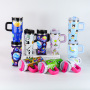 Custom Stainless Steel Tumbler Mug Custom Tumbler With Straw and Handle
