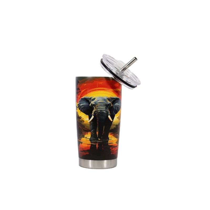 YEDI Tumbler with Lid and Straw Double Wall Vacuum Coffee Cup Travel Mug Stainless Steel for Ice 20oz CLASSIC Mugs for 1 Users
