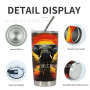 YEDI Tumbler with Lid and Straw Double Wall Vacuum Coffee Cup Travel Mug Stainless Steel for Ice 20oz CLASSIC Mugs for 1 Users