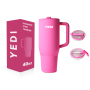 Wholesale Double Wall Coffee 40oz Straw Lid with Handle Tumblers Custom Water Bottle Thermos Stainless Steel Water Bottle Cups