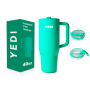 Wholesale Double Wall Coffee 40oz Straw Lid with Handle Tumblers Custom Water Bottle Thermos Stainless Steel Water Bottle Cups