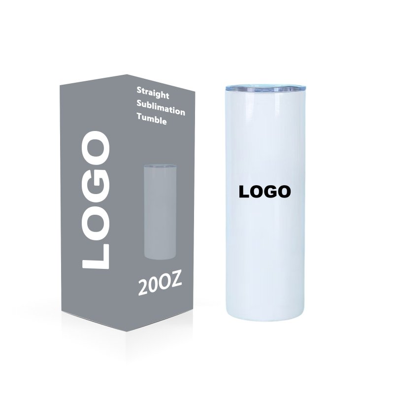 Gobelets à sublimation en entrepôt, couvercles et pailles en vrac pour gobelet, presse à chaud et tasse de voyage à transfert thermique 20 oz