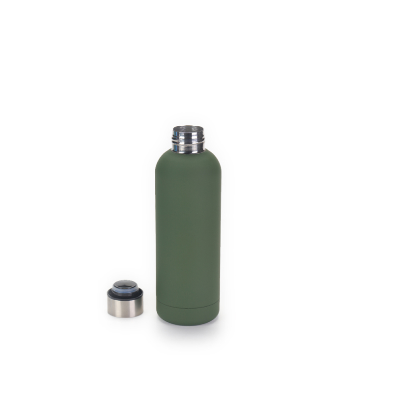 YEDI 500ml BPA-Free Stainless Steel Vacuum-Insulated Water Flask Rubber Coating for Travel Camping Vacuum Flasks Thermoses
