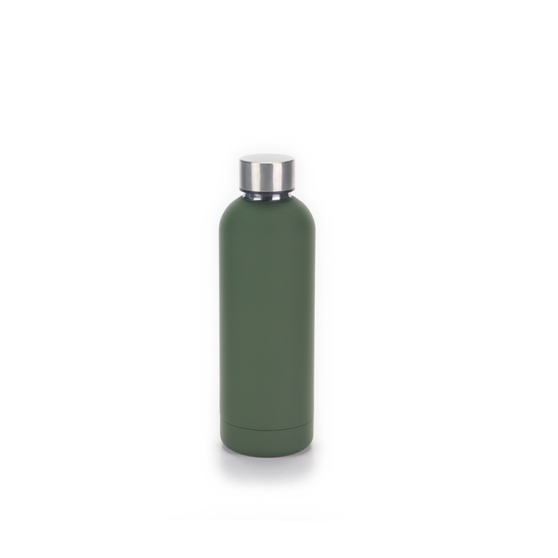 YEDI 500ml BPA-Free Stainless Steel Vacuum-Insulated Water Flask Rubber Coating for Travel Camping Vacuum Flasks Thermoses