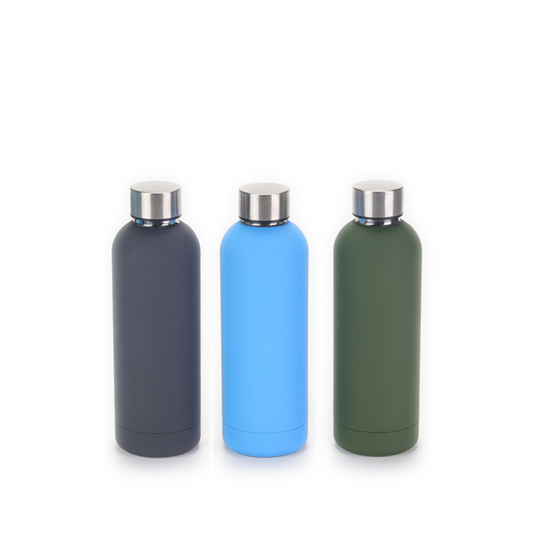 YEDI 500ml BPA-Free Stainless Steel Vacuum-Insulated Water Flask Rubber Coating for Travel Camping Vacuum Flasks Thermoses