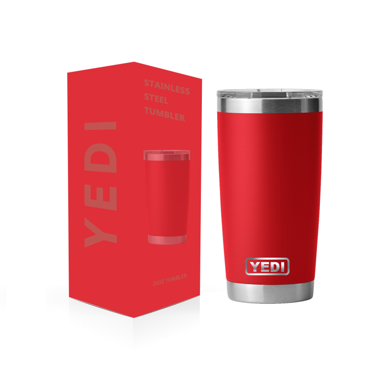 YEDI 20 oz 30 oz Schöne Größe Auslaufsicherer Edelstahl-Isolierbecher Kaffeebecher Isolierter Reisebecher mit Griff