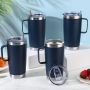 Tasse à café isotherme YEDI en acier inoxydable avec poignée, gobelet à double paroi avec couvercle, gobelet isotherme sous vide, gobelet à café isotherme YEDI de 20 ml et 30 ml