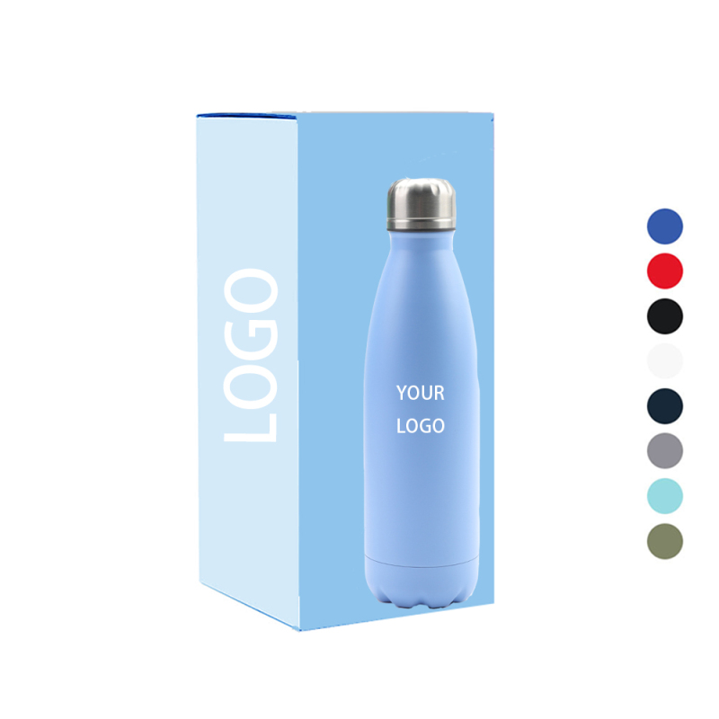 Bouteille isotherme en acier inoxydable de 500 ml, résistante aux fuites, idéale pour le chaud et le froid, respectueuse de l'environnement et à double paroi.