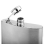 YEDI 4oz Leakproof Stainless Steel Hip Flask Square-shaped for Travel