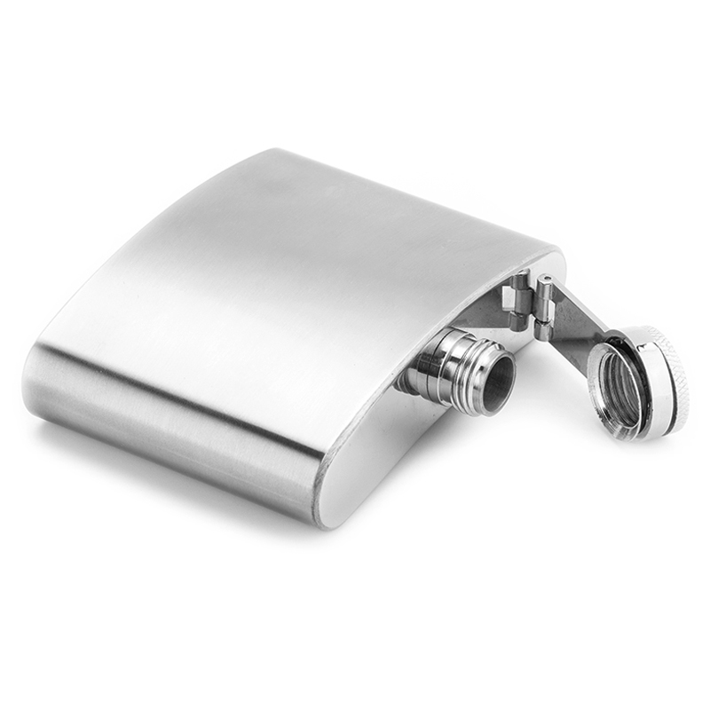 YEDI 4oz Leakproof Stainless Steel Hip Flask Square-shaped for Travel