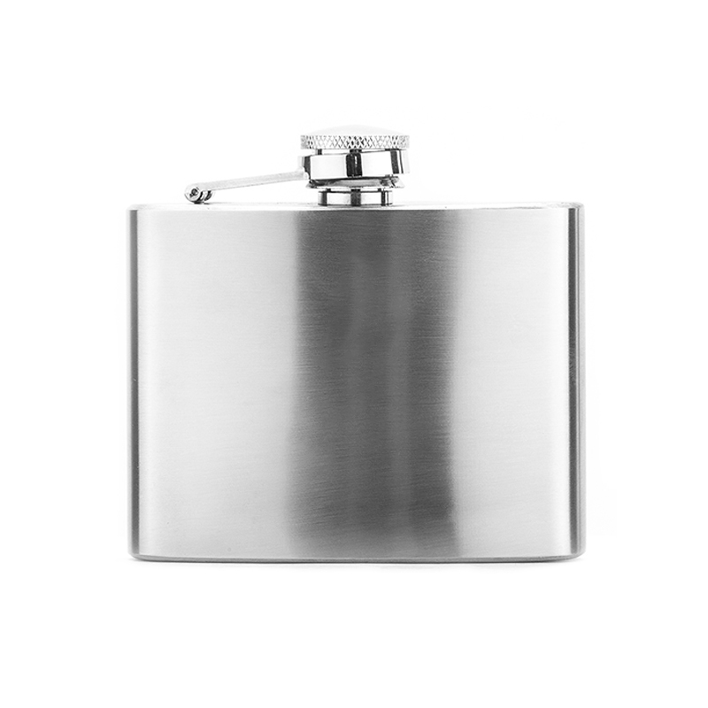 YEDI 4oz Leakproof Stainless Steel Hip Flask Square-shaped for Travel