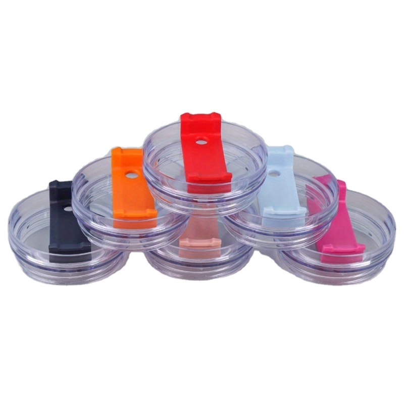 40oz Auto-Kaffeebecher, spritzwassergeschützt, auslaufsicher, Becherdeckel, mehrfarbiger, transparenter, auslaufsicherer Becherdeckel aus Kunststoff