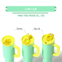 Wholesale Color Vacuum Metal Cup Stainless Travel Mug 40oz Insulated Tumblers Cupping With Lids and Straw Wide and Thick Handle