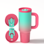 YEDI 40oz 30oz Leakproof Tumbler with Handle and Lid Customized Size and Logo for Sublimation Father's Day Gifts
