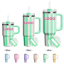 2025 Hot Sell Custom Logo Stan Cup 20oz 30oz 40oz Outdoor Stainless Steel Insulated Travel Coffee Mugs 40oz Tumbler With Handle