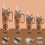 YEDI 40/30/20/14oz Special Lid TUMBLER Color Vacuum Metal Cup Stainless Travel Mug Insulated Tumblers Cupping With Flip Straw