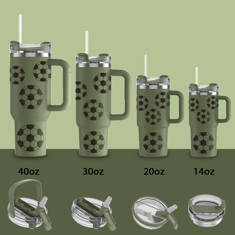 YEDI 40/30/20/14oz Special Lid TUMBLER Color Vacuum Metal Cup Stainless Travel Mug Insulated Tumblers Cupping With Flip Straw
