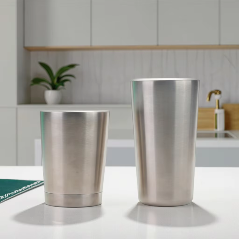 YEDI 300ml 11oz Stainless Steel Beer Mug Tumbler, Double Wall Stackable, Bright Series, Durable, for Cold Drinks & Beer