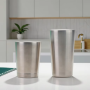 YEDI 300ml 11oz Stainless Steel Beer Mug Tumbler, Double Wall Stackable, Bright Series, Durable, for Cold Drinks & Beer