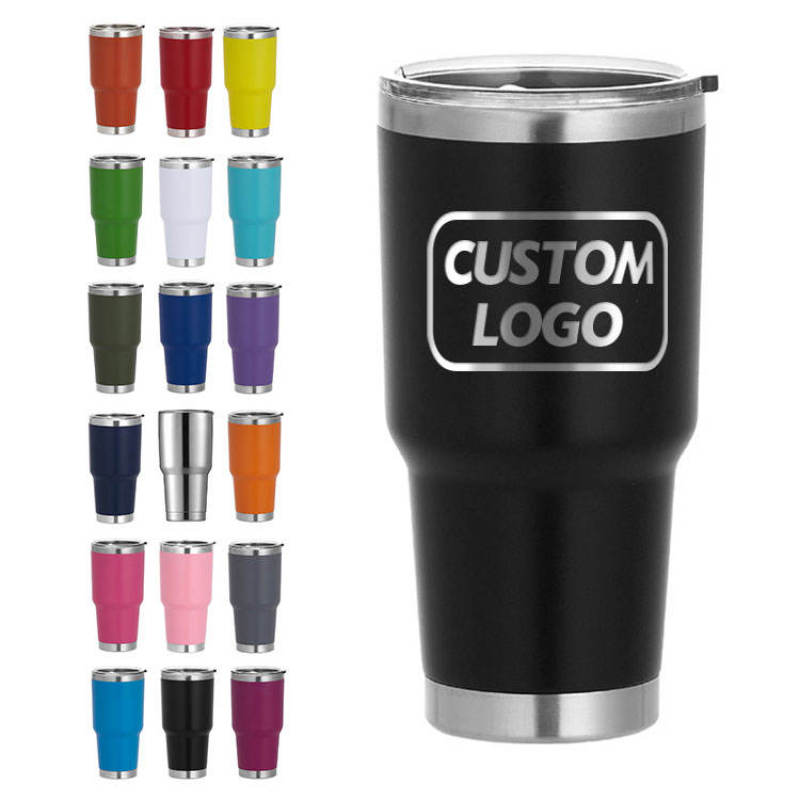 20oz 30oz Custom Logo Travel Thermal Mug Insulated Vacuum Flask Thermos Handle Designer Tumbler for Outdoor Camping Water