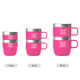 Custom 6 oz Insulated Mini Tumbler Cup with Ceramic Lining Stackable Coffee Mug and Printed Handle 6 oz Thermal Coffee Mug