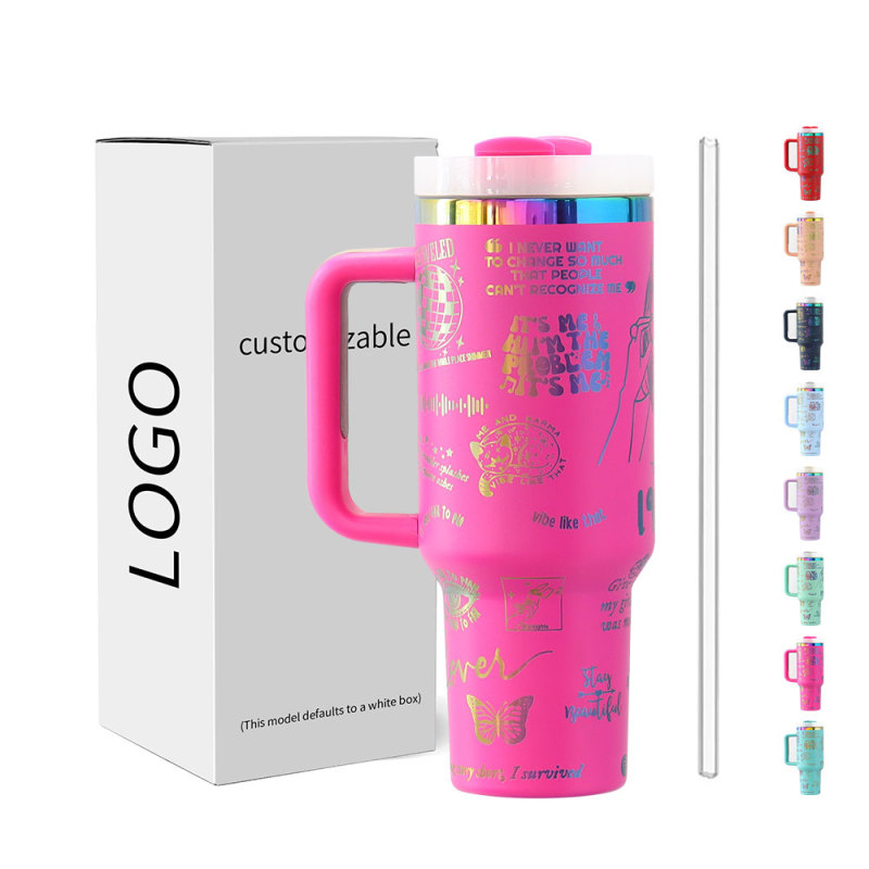 YEDI 40 oz Tumbler with Handle  H2.0 304 Stainless Steel Travel Mug Double Wall Vacuum Reusable Insulated Sports Travel Mugs