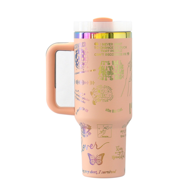 YEDI 40 oz Tumbler with Handle  H2.0 304 Stainless Steel Travel Mug Double Wall Vacuum Reusable Insulated Sports Travel Mugs