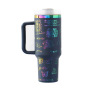 YEDI 40 oz Tumbler with Handle  H2.0 304 Stainless Steel Travel Mug Double Wall Vacuum Reusable Insulated Sports Travel Mugs