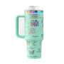 YEDI 40 oz Tumbler with Handle  H2.0 304 Stainless Steel Travel Mug Double Wall Vacuum Reusable Insulated Sports Travel Mugs